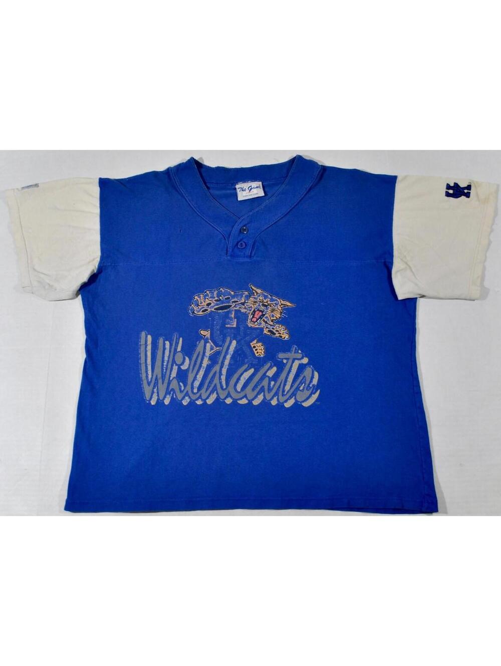 Vintage Kentucky Wildcats The Game 90s NCAA Football Shirt Size Large